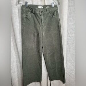 Kensie sage green Corduroy stretchy women’s flare leg Pants